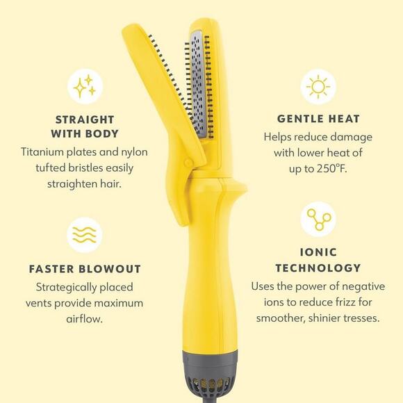 Drybar The Straight Shot Blow-Drying Flat Iron for Smooth, Frizz-Free Styling - Picture 3 of 9